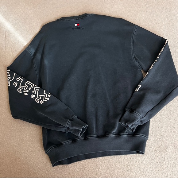 TOMMY HILFIGER JEANS X KEITH HARING Oversized Sweatshirt - Unisex Blue Grey - Picture 3 of 9
